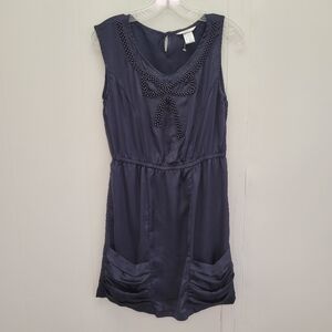 Esley Sleeveless Bow Beaded Detail Dress